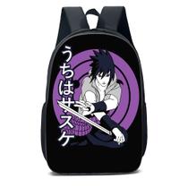 Mochila Escolar Infanto Juvenil Anime Naruto Sasuke Novidades 0566