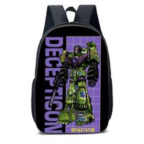 Mochila Escolar Infanto Juvenil Anime Transformers Novidades 0507