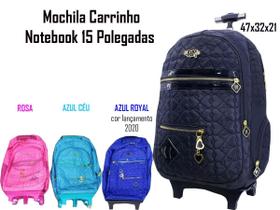 Mochila Escolar Infanto Juvenil Notebook Rodinhas MHC3173