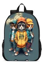 Mochila Escolar Infanto Juvenil Streetwear Cat 158