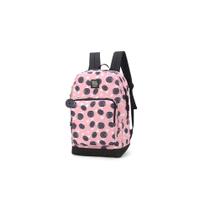 Mochila Escolar Juvenil Chaveiro Bolacha Rosa/Preto Up4you