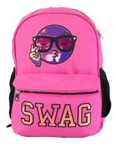 Mochila Escolar Juvenil Clio Style CG 9146 Holográfica Swag