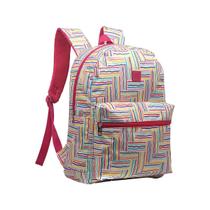Mochila Escolar Juvenil Colegial Faculdade Fundamental Médio Bolso Frontal Moderna Feminina Passeio Mochila Escolar Juvenil Colegial Faculdade Fundamental Médio Bolso Frontal Moderna Feminina Passeio