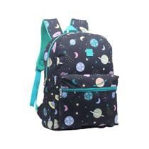 Mochila Escolar Juvenil Colegial Fundamental Estampada Bolso Frontal Grande Passeio Menina Feminina Mochila Escolar Juvenil Colegial Fundamental Estampada Bolso Frontal Grande Passeio Menina Feminina