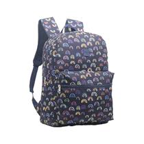 Mochila Escolar Juvenil Colegial Fundamental Médio Preta Menina Feminina Passeio Resistente Facul