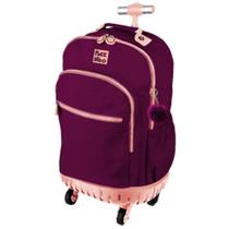 Mochila Escolar Juvenil Com Rodinhas 360º Alça De Costas Pack n'go