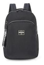 Mochila Escolar Juvenil Crinkle Tactel Up4You - Preto