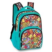 Mochila Escolar Juvenil Cross Style Romero Britto Arte Bolsa Unisex Clio