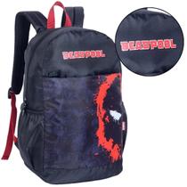 Mochila Escolar Juvenil Deadpool Preta Face Teen Xeryus Mochila Escolar Juvenil Deadpool Preta Face Teen Xeryus