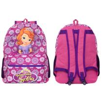 Mochila Escolar Juvenil Feminina Princesa Sofia Roxa Toys 2U