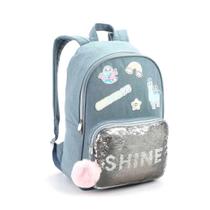 Mochila Escolar Juvenil Feminina Shine Seanite Mochila Escolar Juvenil Feminina Shine Seanite
