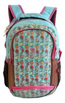 Mochila Escolar Juvenil Flores Florida Costas G Estampada