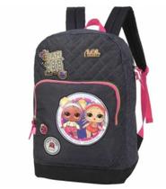 Mochila Escolar Juvenil /Infantil Lol Grande Preto Menina - Luxcel