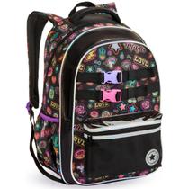 Mochila Escolar Juvenil Just Feminina 25L Colors Costa 2025