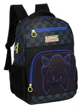 Mochila Escolar Juvenil Menino Moderno Game Sonic