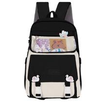 Mochila Escolar Juvenil Original Premium Reforçada Faculdade Tiktok Blogueira Coreana Luxuosa Estilosa Notebook