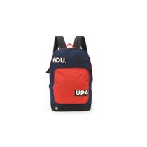 Mochila Escolar Juvenil Preto/Vermelho Up4you