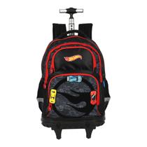 Mochila Escolar Juvenil Rodinhas Hot Wheels Up4You