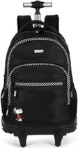Mochila Escolar Juvenil Snoopy Luxcel com Carrinho e Rodinhas Mochila Escolar Juvenil Snoopy Luxcel com Carrinho e Rodinhas