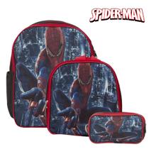 Mochila Escolar Juvenil Spider Man Desenho Herói Criança