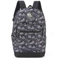 Mochila Escolar Juvenil Up4You Cinza MS46631UP-CZ