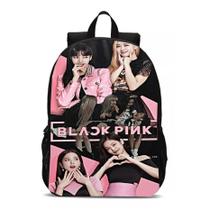Mochila Escolar K-pop Novidade Bolsa Feminina Black Pink