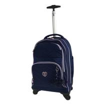 mochila escolar kika grande 4 rodas azul mochila escolar kika grande 4 rodas azul