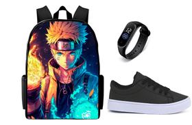Mochila Escolar lançamento Com Relogio E Tenis casual Versatil Top Mochila Escolar lançamento Com Relogio E Tenis casual Versatil Top