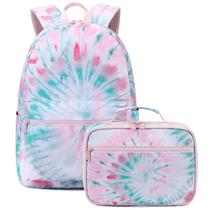 Mochila Escolar Leve Abshoo Tie Dye para Adolescentes - Com Lancheira