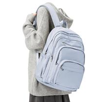 Mochila Escolar Leve Lendolk - À Prova de Respingos - Nylon Azul