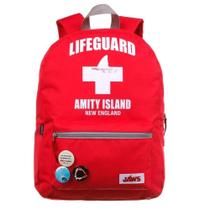 Mochila Escolar Lifeguard Vermelho Com Boton - Dermiwil