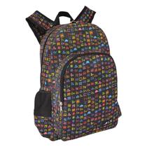 Mochila Escolar Ls Bolsas 7 Divisões Estampa Letras