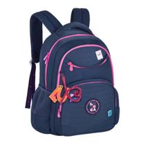 Mochila Escolar Luluca Bolsa Feminina Juvenil Premium - Azul