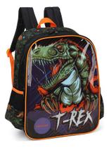 Mochila Escolar Luxcel Dinossauro T-rex - Is39411up Preto