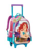 Mochila Escolar Luxo 2em1 Costas e Rodas Sereia 3D Mochila Escolar Luxo 2em1 Costas e Rodas Sereia 3D