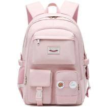 Mochila escolar Makukke para meninas adolescentes e laptop de 15,6" rosa