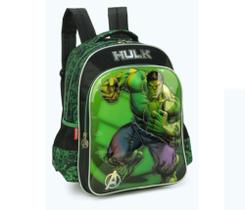 Mochila Escolar Marvel Avengers Hulk De Costas Verde + Mascara - Luxcel Mochila Escolar Marvel Avengers Hulk De Costas Verde + Mascara - Luxcel
