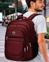 Mochila Escolar Masculina Feminina Trabalho Executiva Espaço para Notebook Trava Senha Anti Roubo