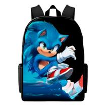 Mochila Escolar Masculina Infantil Resistente Estampa Sonic Reforçada Mochila Escolar Masculina Infantil Resistente Estampa Sonic Reforçada