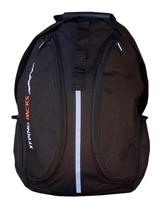Mochila Escolar Masculina Preta Com Faixa Refletiva