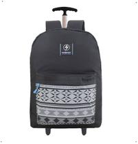 Mochila Escolar Masculina Rodinhas Reforçada Bolso Frontal