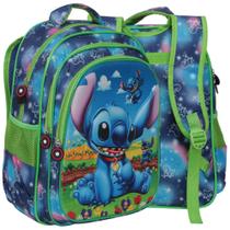 Mochila Escolar Masculina Stitch Costas Grande Passeio