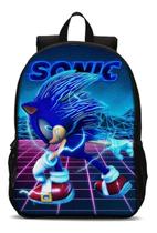 Mochila Escolar Masculino Feminino Sonic Volta Às Aulas