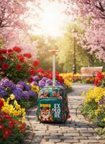 Mochila escolar Média Puket com Rodinha Tigre Verde Mochila escolar Média Puket com Rodinha Tigre Verde