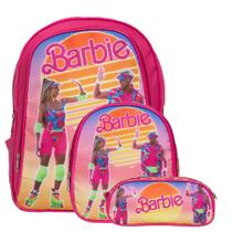 Mochila Escolar Menina Estampa Barbie Creche Alça Costas