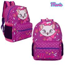 Mochila Escolar Menina Gatinha Marie Aula Costas Toys 2U