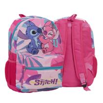 Mochila Escolar Menina Lilo & Stitch Tam G Alça Reforçada