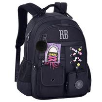Mochila Escolar Menina Rebecca bonbon Costa Menina Juvenil Cor:Preto Mochila Escolar Menina Rebecca bonbon Costa Menina Juvenil Cor:Preto