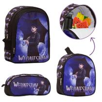 Mochila Escolar Menina Wandinha Passeio Costas Reforçada Mochila Escolar Menina Wandinha Passeio Costas Reforçada