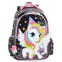 Mochila Escolar Meninas de Costas, Unicornio Feminina